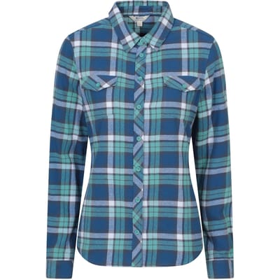 Mountain Warehouse Dames/Dames Willow Flanellen Overhemd (Blauw)