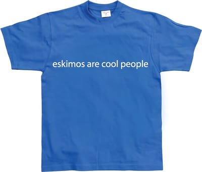 Hybris Eskimo’s zijn coole mensen Blue