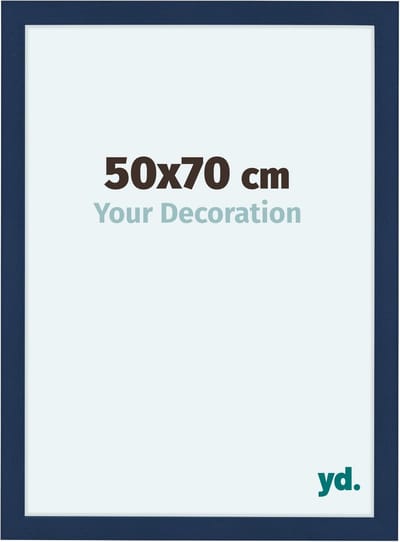 Your Decoration - Fotolijst 50x70 cm - MDF - Donkerblauw Geveegd - Como