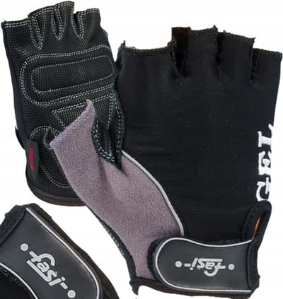 Raion Accessories - Fietshandschoenen - Korte Vingers - Gel - Zwart/Grijs