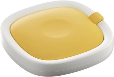 IJsdienblad - Rolmachine Dessert - Zelfgemaakte IJsjes - Geen Elektriciteit Nodig - 22.7 cm - Geel