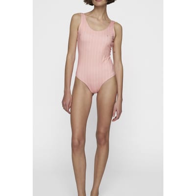 10DAYS Bathing Suit Stripes Peach Size: S | One-Pieces Outlet | Dames | Oranje