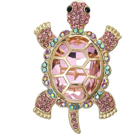 Zelto-Broche-Schildpad-Dames Broche-Sierspeld-Accessoires-Bijou- Broche Boetiek-Dames Mode-Vest Sluiting-Sierspelden-Broches & Spelden-Broches-Roze-