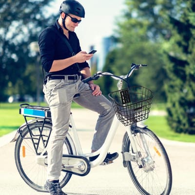 Fietsmand Voorop - Scooterhouder Afneembaar - Boodschappen Vervoeren - Snel Bevestigingssysteem - 34x27x26 cm - Zwart