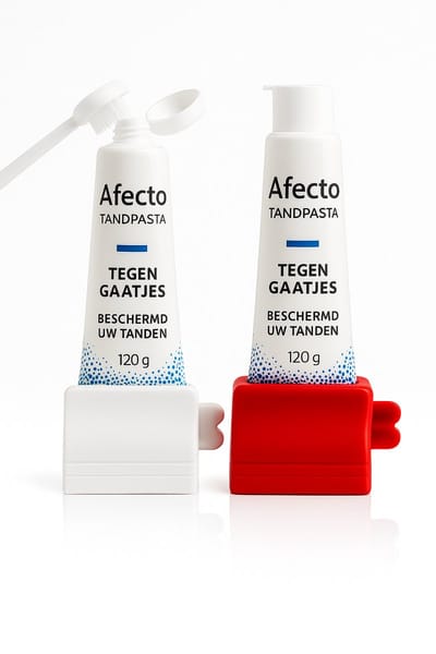 Tube uitknijper - tubeknijper - set van 2 stuks - rood en wit - tandpasta knijper - tandpasta roller  - duurzaam - tandpasta dispenser - tube uitknijper - tandpasta dispenser - tube squeezer - tube roller - tube sleutel