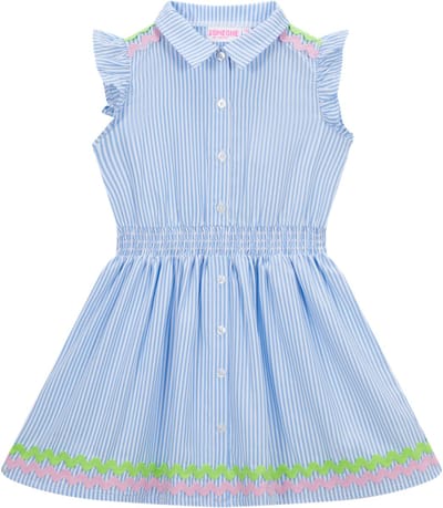 Someone FELICE-SG-51-I Meisjes Jurk - MEDIUM BLUE