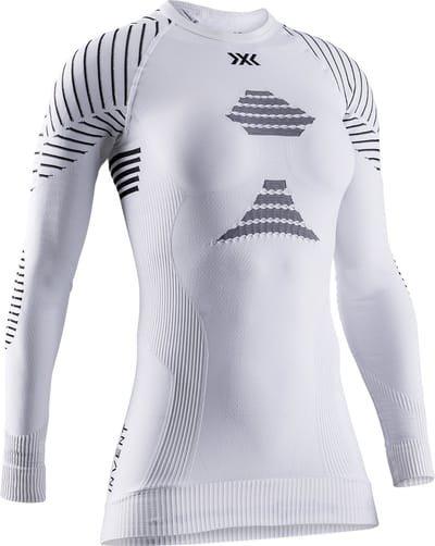 X-Bionic Invent 4.0 Dames Thermoshirt Lange Mouwen Wit/Zwart - Maat XS