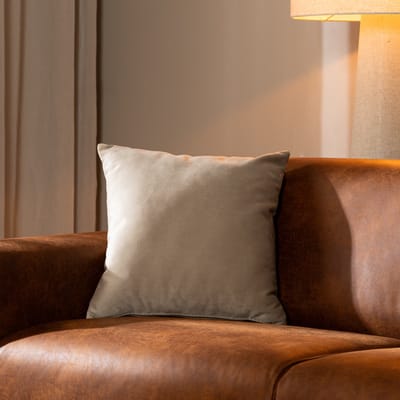 Bronx71® Sierkussen Anna velvet beige 45 x 45 cm