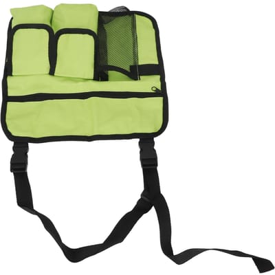 Sac d'accoudoir pour chaise de plage Poches pratiques Sac d'accoudoir Pochette de rangement suspendue pour chaise d'extérieur pour le camping beige