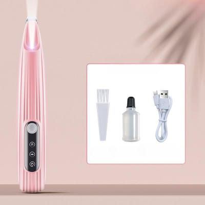 Tondeuse électrique pour poils d'oreilles, yeux, pattes, chien et chat, chargeur USB, fournitures de toilettage pour animaux de compagnie rose