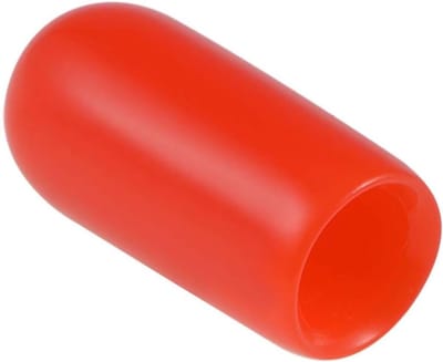 200pcs Rubber End Caps - 5.5mm ID Flexibele Schroefbeschermers voor Draad, Kabels en Buizen, Rood Vinyl Beschermcovers