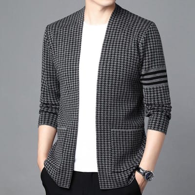 Lente Nieuwe Trui Vest Jas voor Jonge en Middelbare Mannen Koreaanse Versie van Casual Top Tide 4XL white