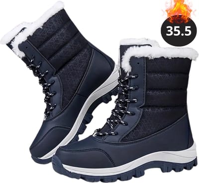 Nivard Snowboots - Sneeuwschoenen - Sneeuwboots - Dames - Wintersport - Ski - Skischoenen - Blauw - 35.5 - Laarzen