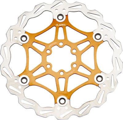 Clarks Lightweight Disc-Rotor 6-voudig, goud Diameter 203mm