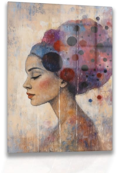Portret kunst - Acrylglas - Wandkunst plexiglas - 100x150 cm