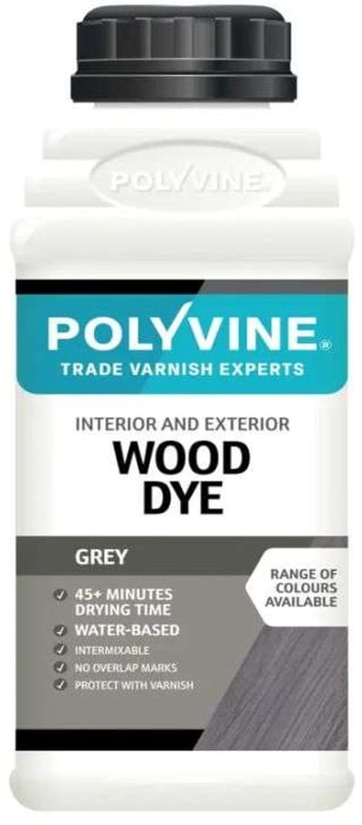 Polyvine Wood Dye-Houtbeits Grijs 500 ml