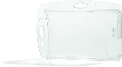 Transparante Kaarthouder voor 2 Kaarten - 54 x 85 mm - Pack van 10 - Bescherming tegen Slijtage