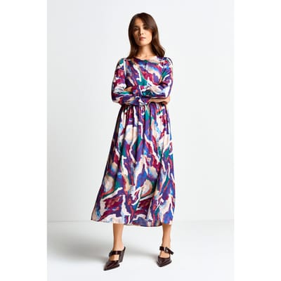 Rich & Royal Printed Maxi Dress Ruby Red Size: 34 | Midi Dresses Outlet | Dames | Rood