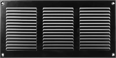 Ventilatierooster met Insectenwering voor HVAC - Zwart (30 x 15 cm)