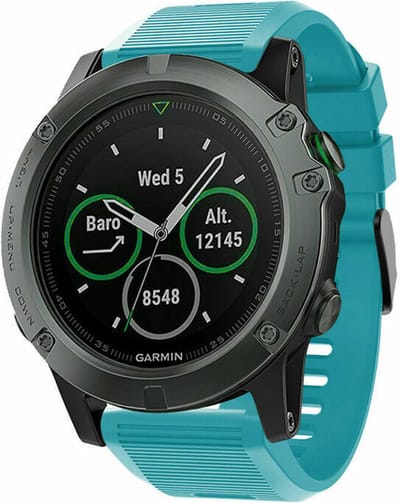 Strap-it siliconen bandje geschikt voor Garmin Fenix 9 (Pro) 51mm / Fenix 8 (Pro) 51mm / Garmin Fenix 7x (Pro - Sapphire Solar) / Fenix 6x (Pro - Sapphire) / Fenix 5x (Plus) / Fenix 3 / Epix Pro (Gen 2 - 51mm) / Enduro 1-2-3 / Quatix 7x-8 (51mm)