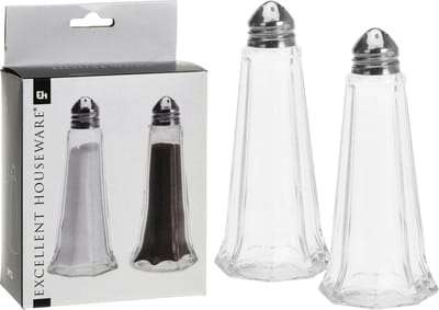 Peper en zoutstel glas