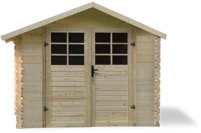 Traditioneel houten tuinhuisje - 8.88 m2 - 2.98 x 2.98x 2.18 m - 28 mm