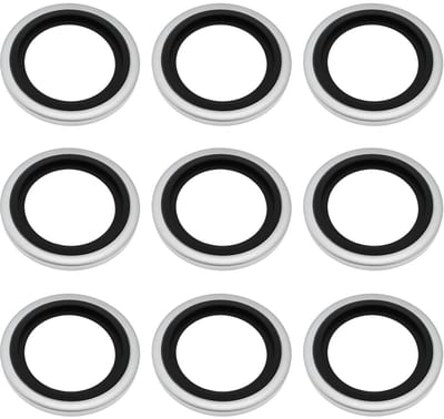 Dailygoods - 50 Stuks 1/2" Bonded Sluitringen voor Hydraulische Systemen