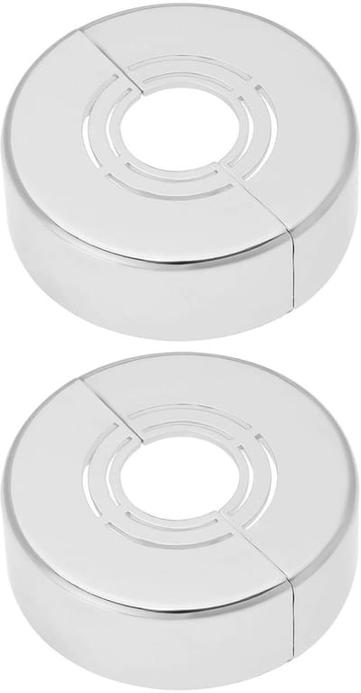 Dailygoods- Douche Rozet 2 Stuks - Decoratieve Cover - ABS Materiaal - Verchroomd - Gesplitst Ontwerp - Bestand Tegen Slijtage