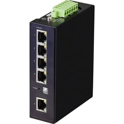 TRU COMPONENTS TC-9744168 Industrial Ethernet Switch 1 + 4 poorten 10 / 100 / 1000 MBit/s