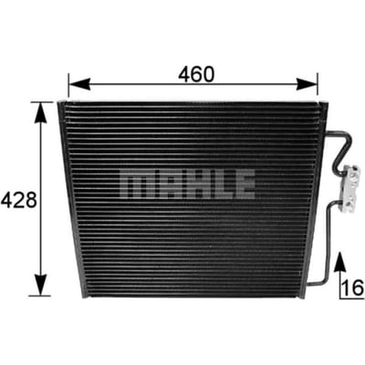 Condensator, airconditioner MAHLE AC 154 001S