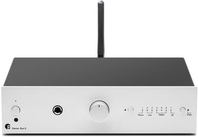 Pro-Ject Stereo Box E Geïntegreerde Versterker 2x35W - Krachtige Geluidsweergave - Nauwkeurige Signaalversterking - Gebruiksvriendelijk Ontwerp - Zilver