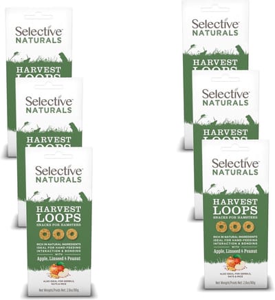 Supreme Selective Naturals Harvest Loops - Knaagdiersnack - 6 x 80 g