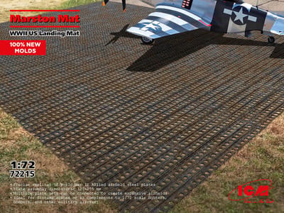ICM Modelbouwpakket Militaire voertuigen - 72215 Marston Mat - WWII Amerikaanse landingsmat - 127x255mm Plastic - 1:72 - Modelbouw