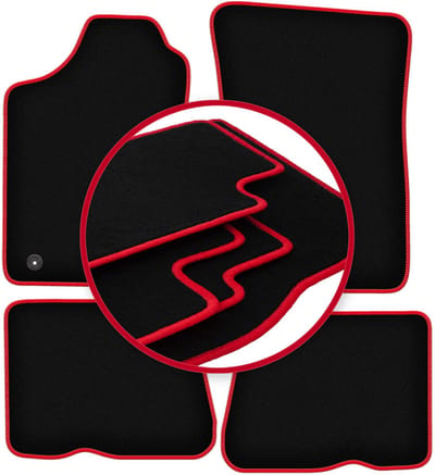 CARLUX-RED automatten voor: Renault 19 cabrio, hatchback, sedan, chamade (1988-1996)