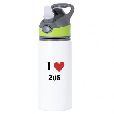 Hacebo® - I love zus waterfles met rietje groen - Zus - de liefste zus - verjaardag - cadeautje voor zus - zus artikelen - kado - geschenk - water fles - 650ML