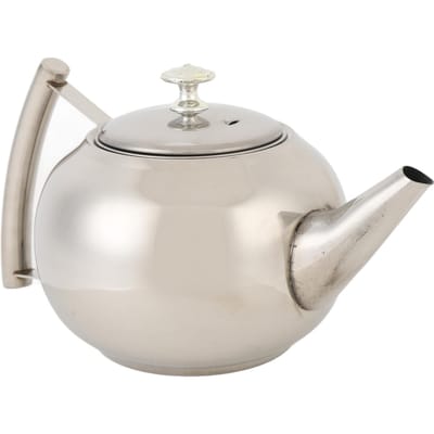 Théière en Acier Inoxydable Étanche Poignée Latérale Ergonomique Bouilloire à Thé avec Infuseur Amovible 2000ml 1000ml