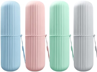 Dailygoods - Tandenborstelhouder - Reis Tandenborsteldoos - Lichtgewicht en Draagbaar - Voor Kamperen en Zakenreizen - Bescherming tegen Vervuiling -...