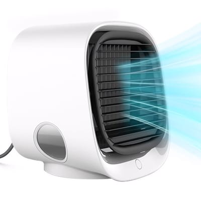 Vernieuwde Vital Breeze draagbare airco: vernevelingsventilator met 3 snelheden – draagbare koelventilator voor thuis, kantoor of slaapkamer