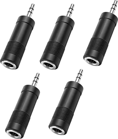 Hoofdtelefoon Adapter - Audio Converter - Apparaten Verbinden - Set van 5 stuks - 3 x 1 x 1 cm