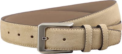 Houtkamp Suede Leren Pantalon Riem - Dames / Heren - Echt Leer - Beige - Riemmaat 95