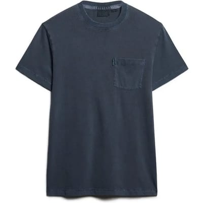 Superdry - Essential Washed T-shirt met borstzak - Heren - T-shirts