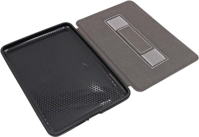 Dunne leren beschermhoes voor e-reader, schokbestendige cover voor Kindle, ideaal voor bescherming en stijl (grijs)