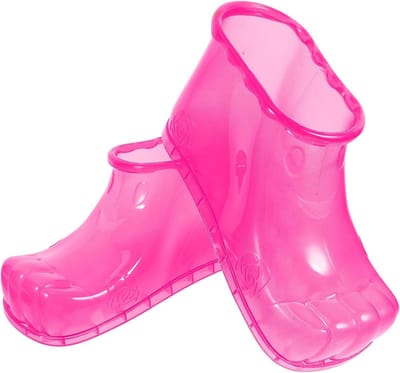 Daity Draagbare voetbad - draagbare voetmassageschoenen - badmassagebekken voettherapieschoenen voor warme massage ter bevordering van de bloedsomloop (Hoogte 12,5 cm, maat 42, rood)