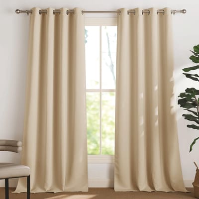 Dailygoods- Gordijnen Verduisterend 140 x 300 cm - Set van 2 - Raamdecoratie - Lichtverblokkend - Zware Stof - Decoratieve Gordijnen - Verduisteringsgordijnen