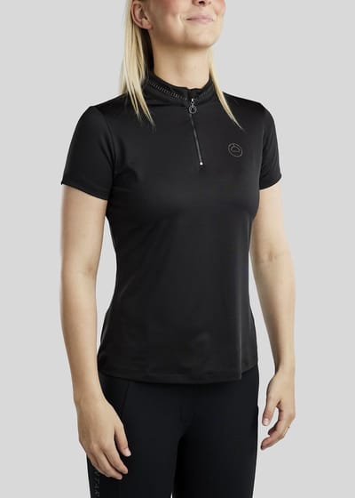 MONTAR MOBLAIR JUNIOR TRAININGSSHIRT GUN METAL CRYSTALS Zwart