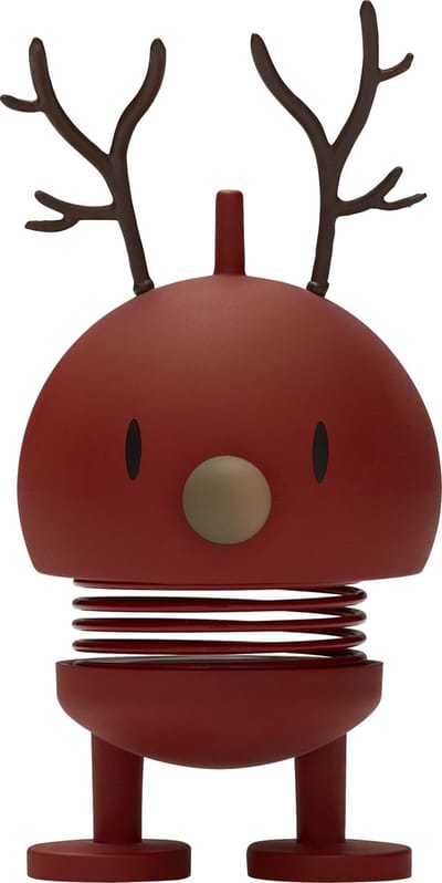 Hoptimist Soft Rendier Bumble Beeld - S - Bessen - Kerstdecoratie en Kerstversiering voor Woonkamer of Kantoor - Leuke Kerst Cadeau Idee voor Familie, Vrienden of als Kleine Verrassing