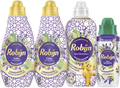 Robijn - Spa Sensation - 4 stuks - 2x wasmiddel + 1 wasverzachter + 1 wasparfum - Voordeelverpakking