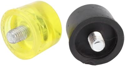 Dailygoods- Rubber Hamer Hoogwaardige Rubberkop - 2 Stuks - Antislip - Lichtgewicht - Schokbestendig - M10 Installatie Accessoires