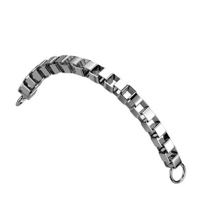 Ketting Connector Box 2x35 - zilver - LMPiercings