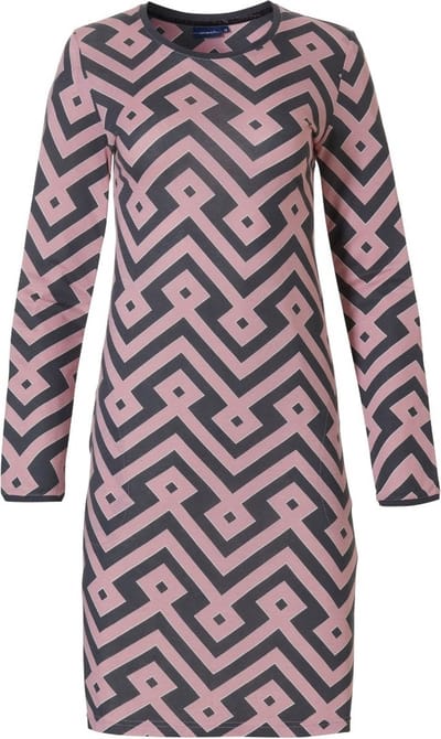Pastunette Dames Nachthemd Graphic Mauve maat 40